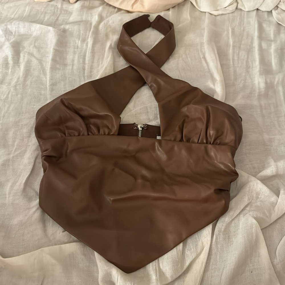 Revolve Brown Top - image 3